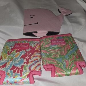 Two Lily Pulizter And Vineyard Vines  Beverage Koozies
